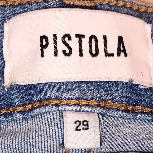 Pistola Arielle High Rise, Fringe Hem, Five Pocket Jeans- Size 29 - Picture 3 of 4